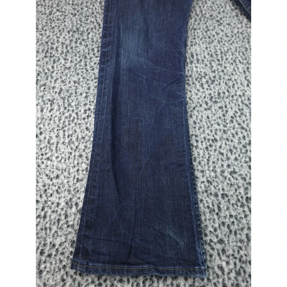 Levis‎ 597 Low Boot Jeans Mens 34x32 Dark Blue Bootcut Stretch